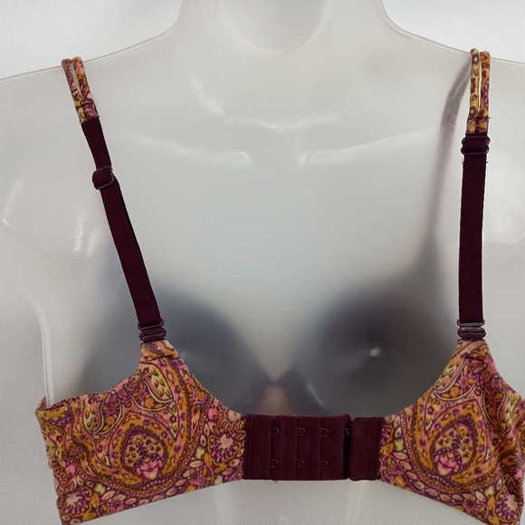 VICTORIA SECRET Floral Pink Yellow  Summer Full Coverag Feminine Sexy Pushup Bra - Picture 4 of 7